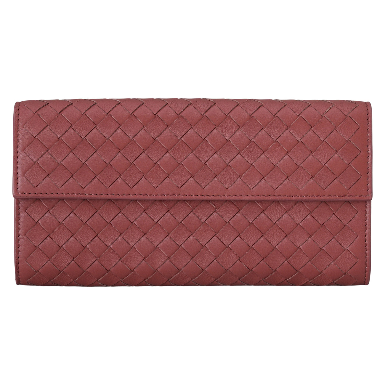 BOTTEGA VENETA(USED)보테가베네타 인트레치아토 플랩 장지갑